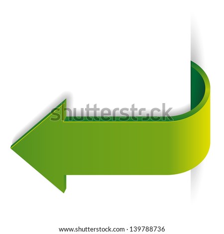 Green long arrow