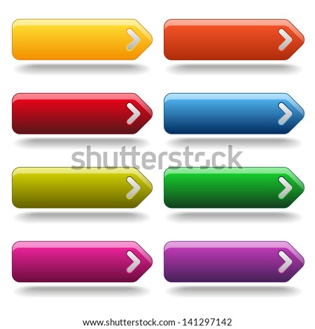 Colorful glossy buttons