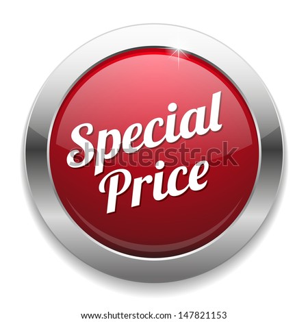 Red Special Price Button Stock Vector Illustration 147821153 : Shutterstock