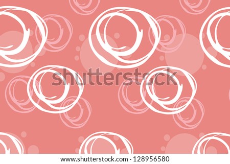 Seamless abstract texture with hand drawn circles