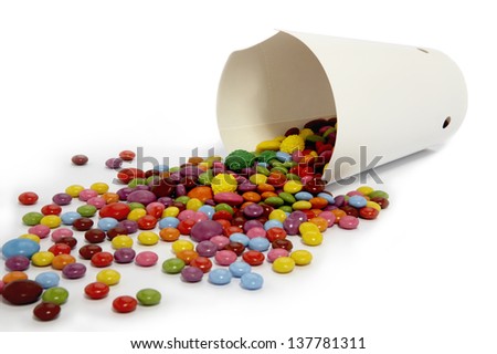 Sweets mixed selection multi colored background sweet food