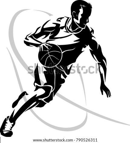 Basketball Player Vector Art | 123Freevectors