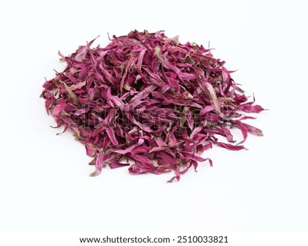 Similar – Image, Stock Photo Dried purple petals in hand. Natural, love of nature, beauty of nature