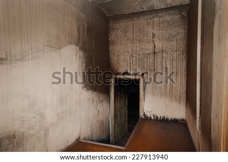 Scary room with white walls