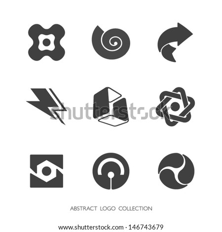 Abstract Logo Collection. Vector graphics.