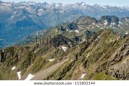 PIC DU MIDI, FRANCE - AUGUST 22: The Pic du Midi de Bigorre  (altitude 2,877 m) is a mountain in the French Pyrenees famous for its astronomical observatory.  August 22, 2013 in Pic du Midi, France