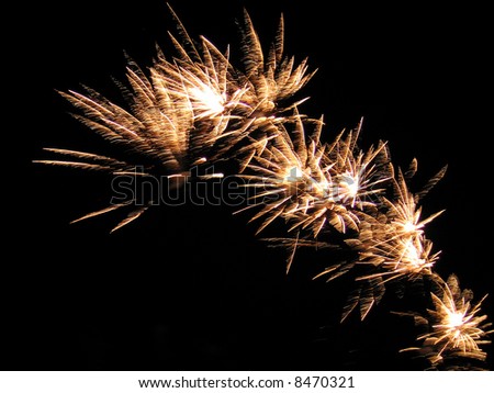 Fireworks on Bonaire, Netherlands Antilles, Caribbean