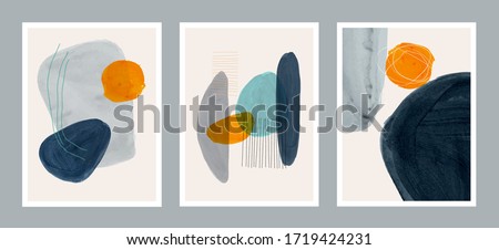 Similar – Image, Stock Photo Child painting shapes in the snow in giant format