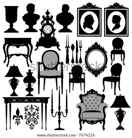 Vector baroque objects #2