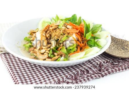Thai food - winged bean spicy salad  healthy food