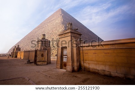 The pyramids of Giza in Egypt