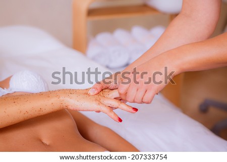 body care, body scrub, hand massage
