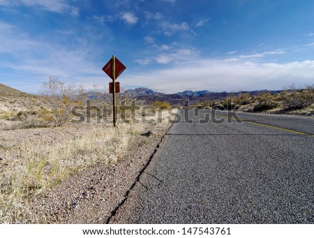 High Desert Road. California, USA.