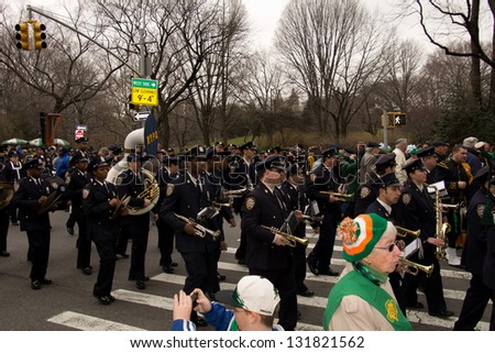 NEW YORK, NY - MARCH 17: 251st annual St. Patrick's Day parade on the March 17, 2013 in New York, United States.