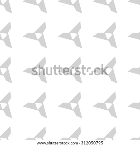 Vector seamless pattern with Three-pointed star collection .Modern stylish texture. Repeating geometric
