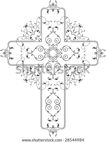 Vector Christian Cross Design - 28544984 : Shutterstock