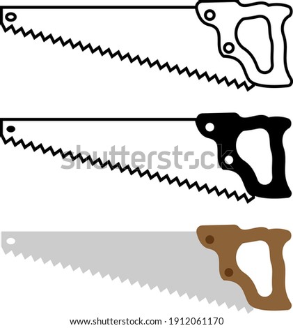 Handsaw Isolated Icon Vector Illustration