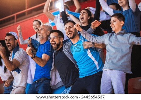 Similar – Foto Bild Fans im Stadion Freude