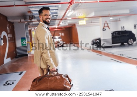 Similar – Image, Stock Photo Subway parking lot in New York.