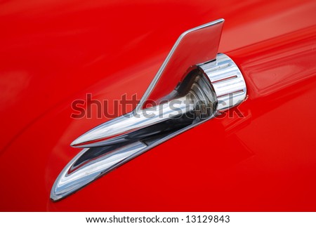 Details of hood ornament Bel-Air Chevrolet
