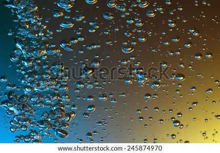 colored Bubbles underwater