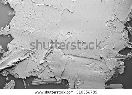 black-white oil abstract background painting