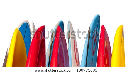 Isolated stock microstock surfboard image