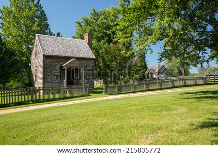 Jones Law Office cabin at Appomattox County Courthouse National Park Virginia