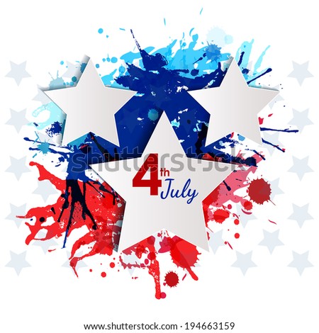 Independence Day Background Stock Vector Illustration 194663159