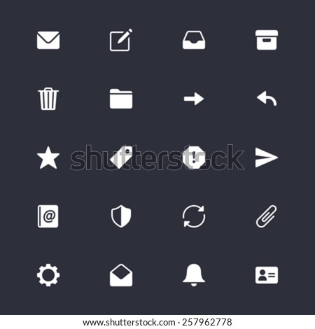 Email simple icons