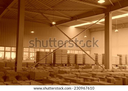 LUANNAN COUNTY - JANUARY 5: The ceramic mold in a warehouse, in the ZhongTong Ceramics Co., Ltd. January 5, 2014, Luannan county, Hebei Province, China.