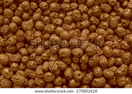 closeup of pictures, piles of red jujube