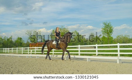 Similar – Image, Stock Photo Spring day along outer edges of the bay of water