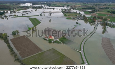 Similar – Image, Stock Photo riverbank flooding Deluge