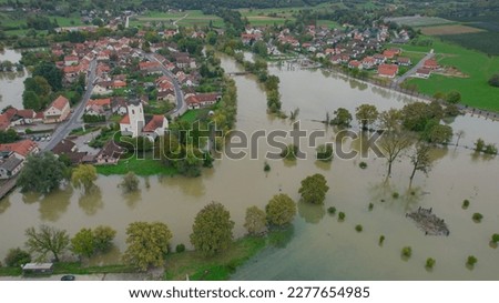 Similar – Image, Stock Photo riverbank flooding Deluge