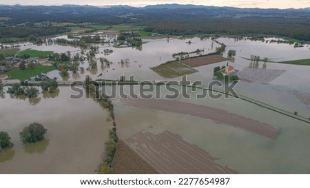 Similar – Image, Stock Photo riverbank flooding Deluge