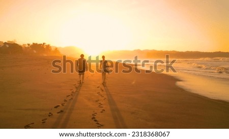 Similar – Image, Stock Photo Sunset on the Pacific coast in Costa Rica