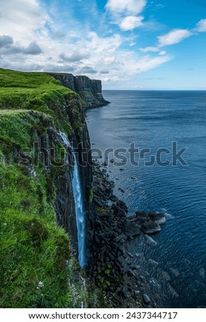 Similar – Image, Stock Photo Mossy cliffs near ocean in daylight