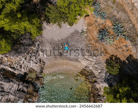 Similar – Image, Stock Photo Dog from above boyfriend