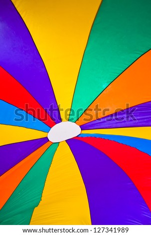 colorful parachute textile. able to use as background