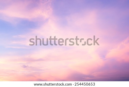 Soft and lovely cloud in the morning able to use as background