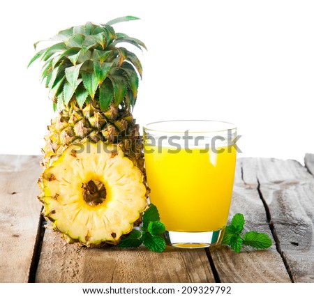pineapple fresh juice drink