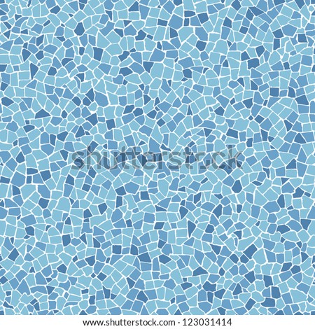 Broken tiles mosaic (trencadis) seamless pattern