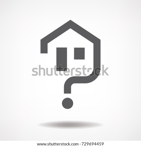 House question icon isolated on background 