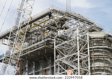 Gas power plant under-construction