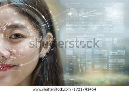 Similar – Image, Stock Photo eye contact Human being