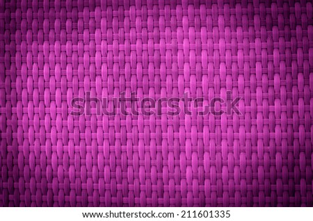 Vintage pink color Wicker bamboo material background