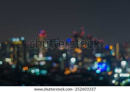 cityscape at twilight time, Blurred Photo bokeh