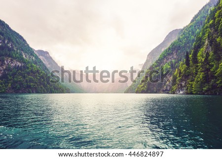 Lake Konigssee, Berchtesgaden, Germany Photo stock © 