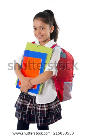 Similar – Image, Stock Photo Little hispanic girl studying in front of the laptop. E-learning, study at home online.